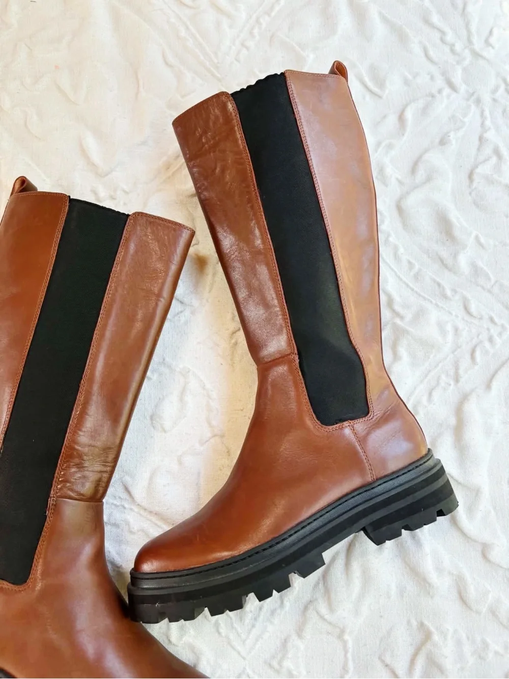 Madewell The Poppy Tall Lugsole Boot Size 8 New